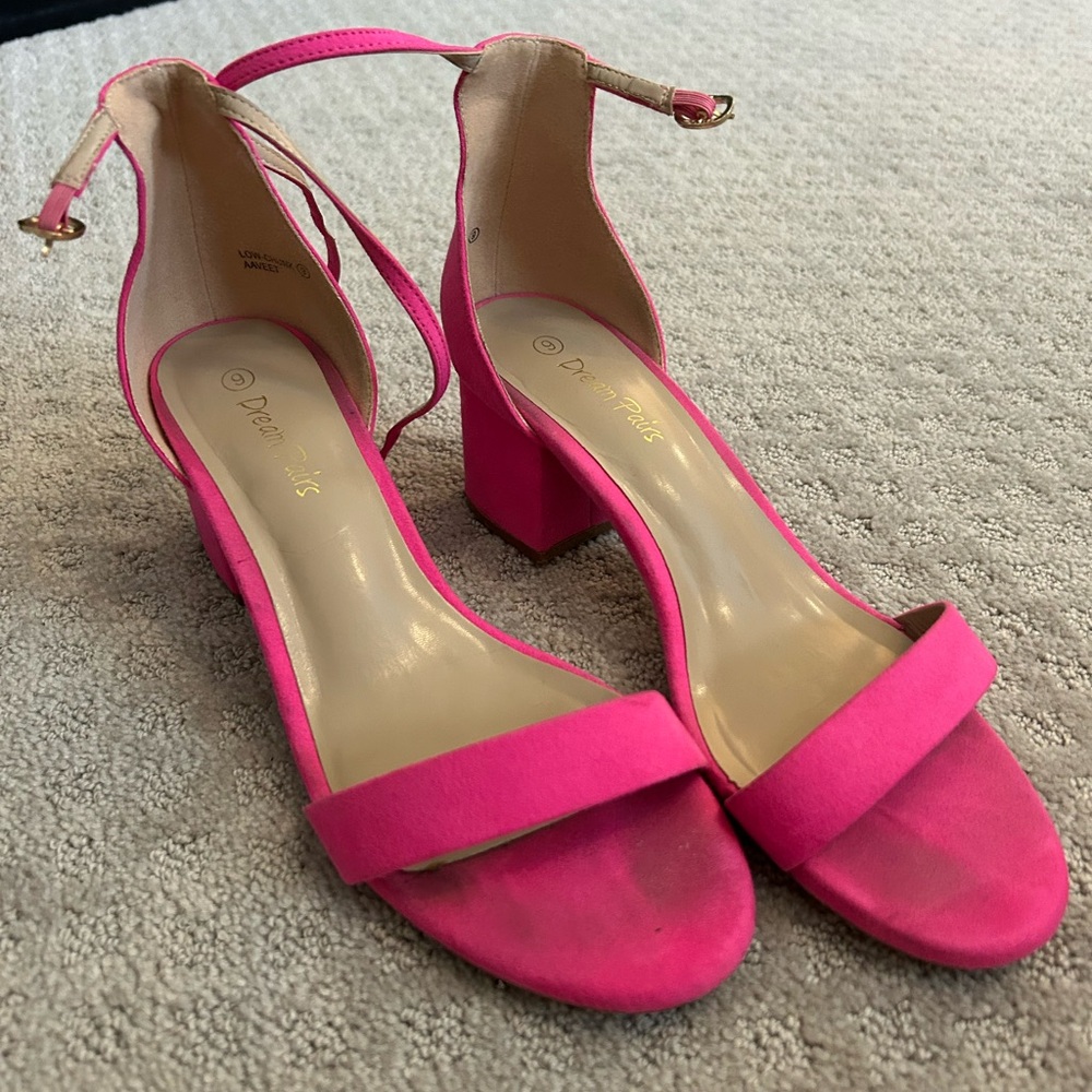 Pink heels size 9.5